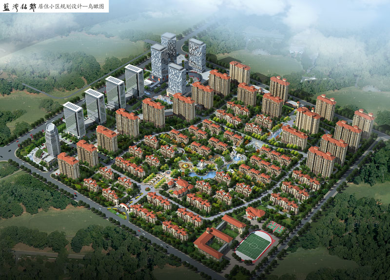 青島城陽(yáng)區(qū)藍(lán)灣銘都工程（總建筑面積48萬(wàn)㎡)